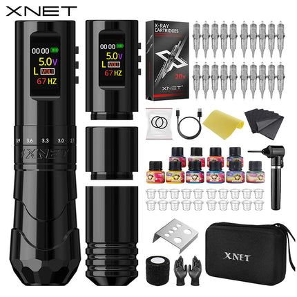 Kit XNET Void – Machine à tatouer sans fil avec encreur & écran OLED