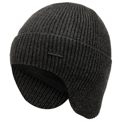 Men’s Fleece-Lined Earflap Beanie