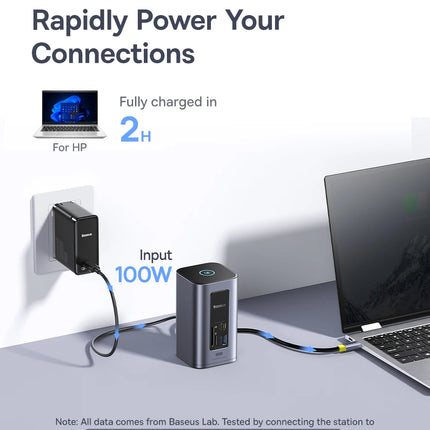 Baseus 12-in-1 USB-C Hub with HDMI & 100W PD