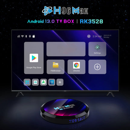 H96 Max RK3528 Android 13 TV Box – 4GB/64GB, 8K, WiFi 6