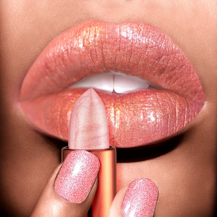 Smoky Rose Lipstick – Glossy Velvet Texture, Waterproof & Long-Lasting