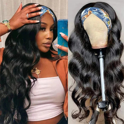 Perruque bandeau Body Wave – Cheveux humains brésiliens Remy 180 %