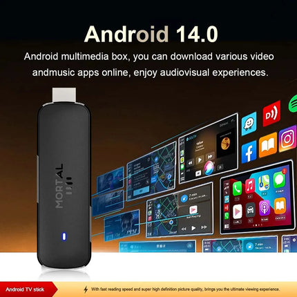 Mortal Q8 – TV Stick Android 14, Wi-Fi 6, BT 5.0, Google Assistant