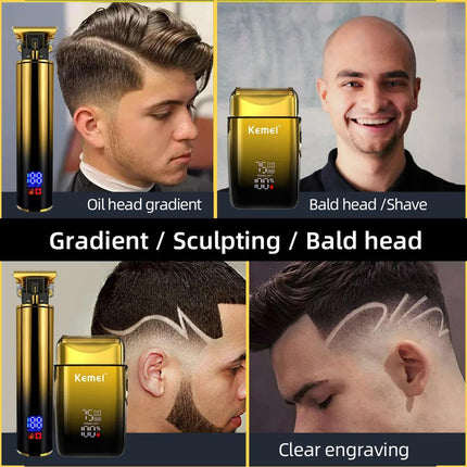 Kemei 2 in 1 Professional Electric Hair Clipper
