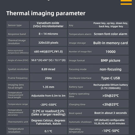 DIBELLAY BSIDE SH9/SH7 Thermal Imager & Multimeter 2-in-1 (320×320, 20000 Counts) – Auto & Heating