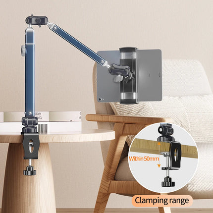 DIBELLAY – Support Tablette & Téléphone de Bureau Ultra Solide à Double Ventouse