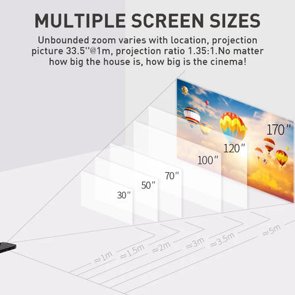 P09-II Portable DLP Mini Pocket Projector Android 9.0 2GB RAM 32GB ROM WIFI5 BT4.2 4K HD Beamer Home Cinema LED Video Projector