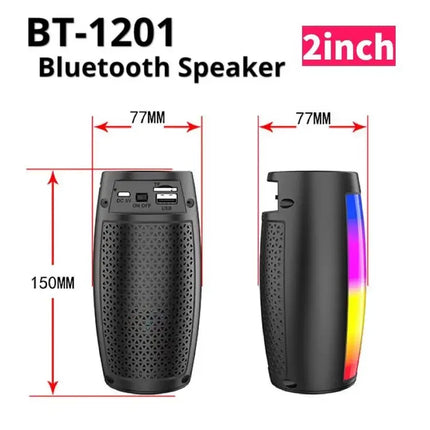Lanfy BT-1202 Portable Bluetooth Speaker with LED Lights