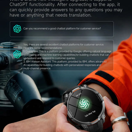 GPS Sports Smart Watch with Flashlight