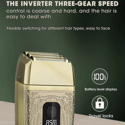 Professional Hair Clipper Electric Shaver Rechargeable