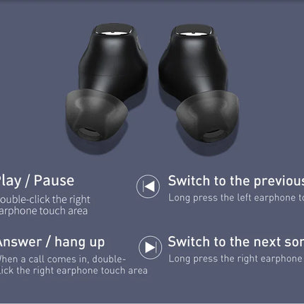 DIBELLAY Bowie WM01 TWS Bluetooth 5.3 Wireless Earbuds for iOS & Android”