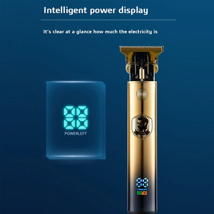 Men's Hair Clippers Cordless Rechargeable Led Display Beard