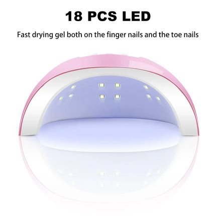 Gel Nail Polish Kit with UV Lamp & Electric Nail Drill – Complete Manicure Set