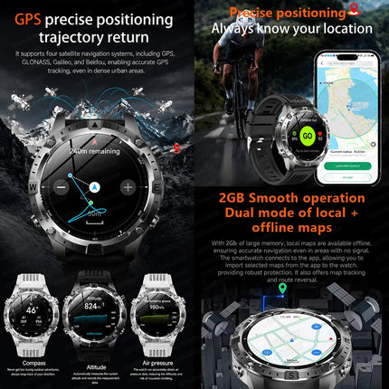 Outdoor Military GPS Smart Watch