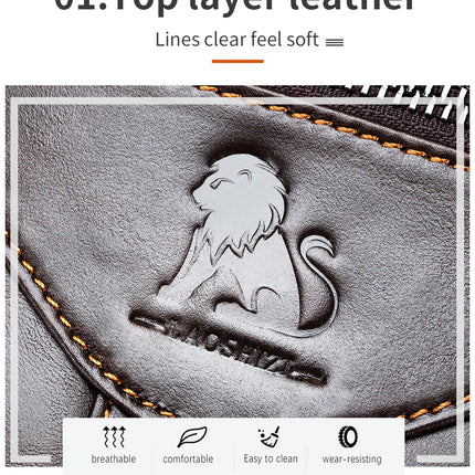 Men's crossbody bag, fashionable leather bag