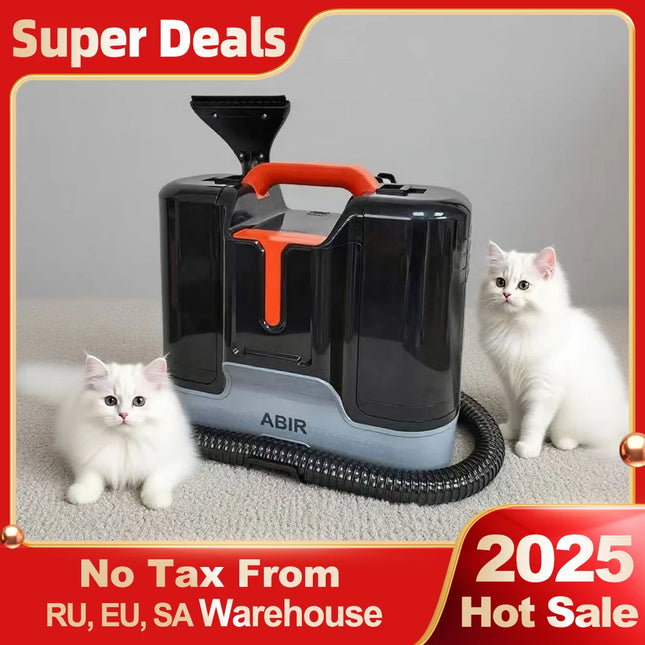 ABIR G80 Handheld Carpet & Upholstery Cleaner, 150,000PA Wet/Dry Vacuum for Home, Car & Pets