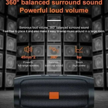 XIKCU Portable Dual Bluetooth Speaker