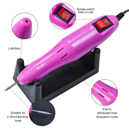 Ponceuse à ongles électrique 20 000 RPM – Manucure & pédicure