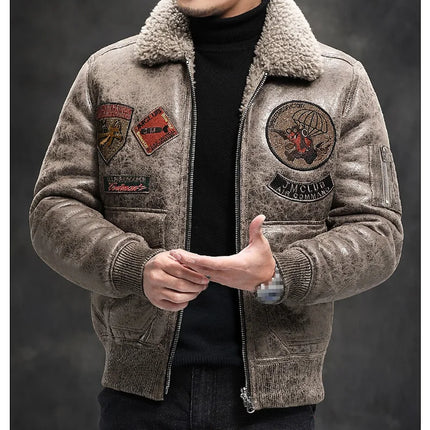 DIBELLAY Men's  Jacket Short Bomber Coat