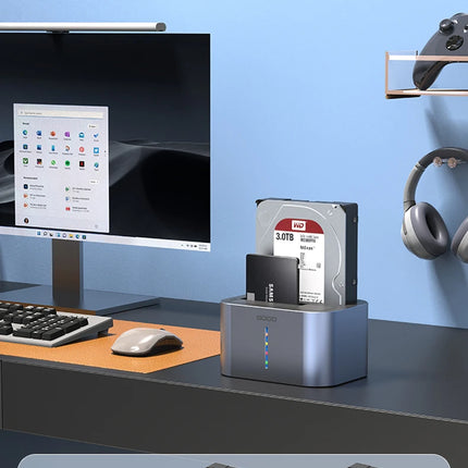GODO USB 3.0 Dual Bay HDD Docking Station for SATA SSD & HDD
