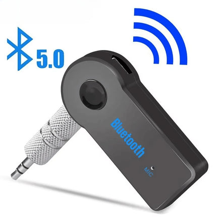 Bluetooth 5.0 Car AUX Receiver 3.5mm Hands-Free Adapter