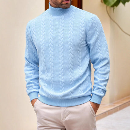 Men’s Jacquard Turtleneck Sweater