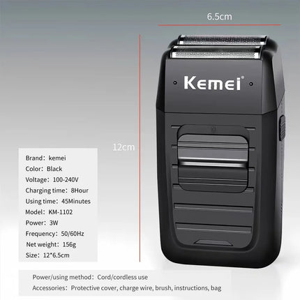 Rechargeable Cordless Shaver for Men