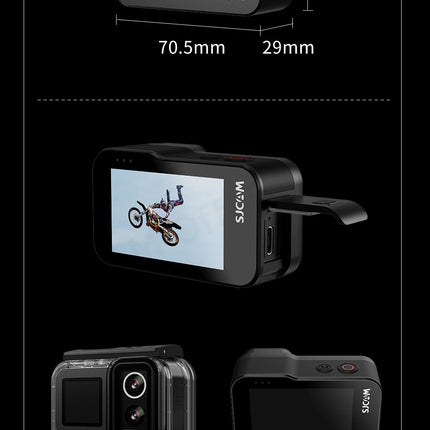 DIBELLAY SJCAM SJ20 4K Dual-Lens Action Camera – Anti-Shake, Waterproof, 5G WiFi, Touch Screen, Motion Detection