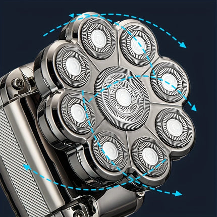 Men's multifunctional trimming set, USB portable charging bald shaver