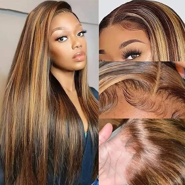 Highlight Wig – Perruque brésilienne lisse, preplucked, lace front