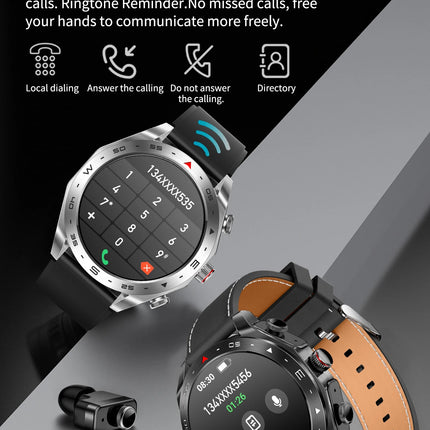 Watch TWS 2-in-1 Bluetooth Earphones HIFI 9D Sound Quality