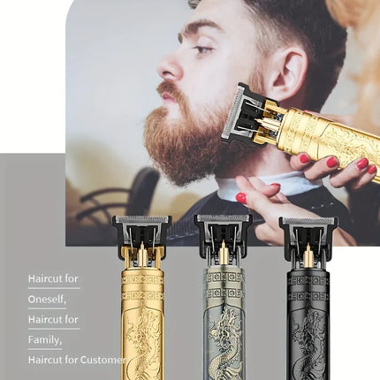 T9 Mini Barber Clipper – Compact, Travel-Friendly, Dragon Design"