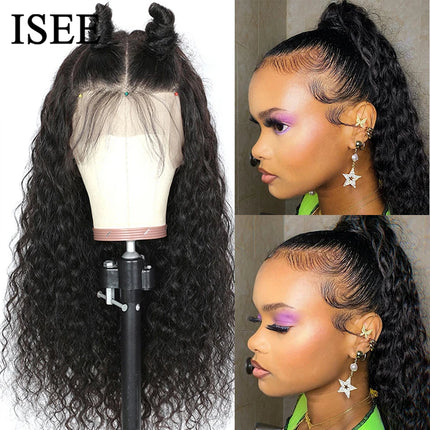 Hair Brazilian Water Wave Wig – 13x6/13x4 HD Lace, Curly Human Hair