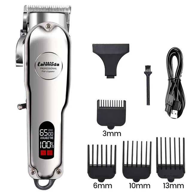 Professional Dog Hair Clipper All Metal Rechargeable