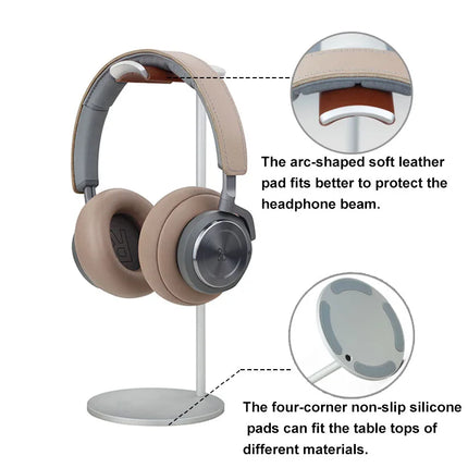 Curved Aluminum Headphone Stand Rack