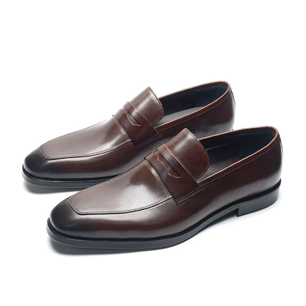 High Quality Mens Dress Shoes Brown Black Moccasins