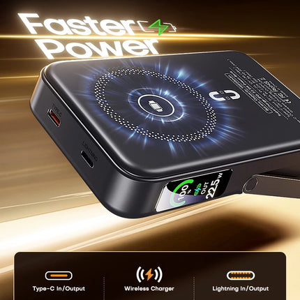QOOVI Qi2 10000mAh Wireless Power Bank PD20W Fast Charging