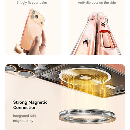 DIBELLAY Magnetic Clear Case for iPhone 17/16/15/14/13 Pro Max (MagSafe Compatible)