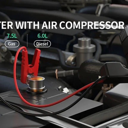 3000A Car Jump Starter with Air Compressor