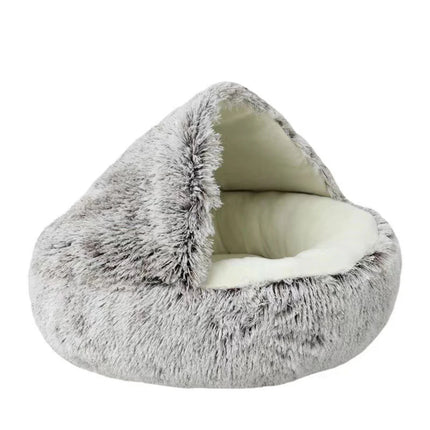 Plush Cat & Dog Bed with Cover