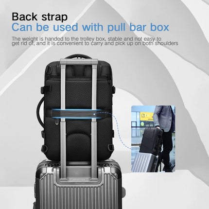 3Pcs Travel Vacuum Compression Backpack 17 inch Laptop