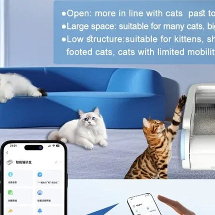RUTI Smart Automatic Self-Cleaning Cat Litter Box WiFi