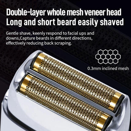 Kemei Tx1 Rechargeable Metal Housing Pro Electric Shaver