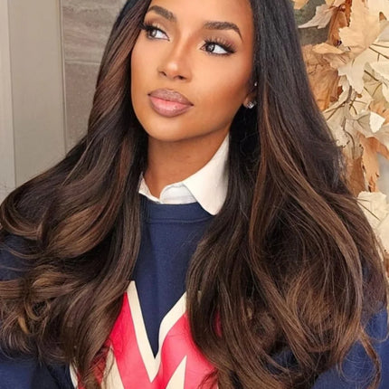 Nadula Glueless Ombre Yaki Straight Wig – 7x5 Lace