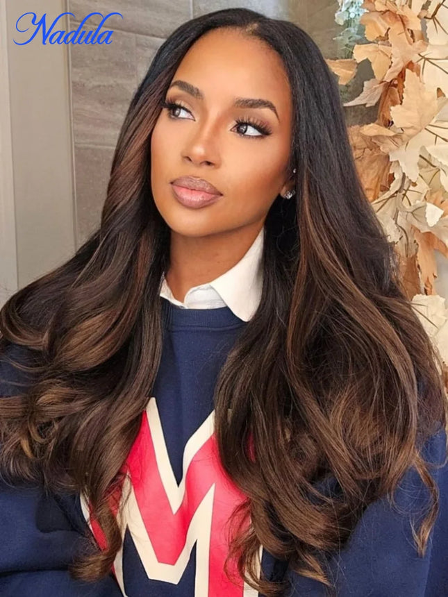 Nadula Glueless Ombre Yaki Straight Wig – 7x5 Lace