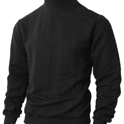Men’s Jacquard Turtleneck Sweater