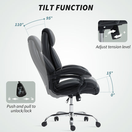 Henry High Back Office Chair-Black