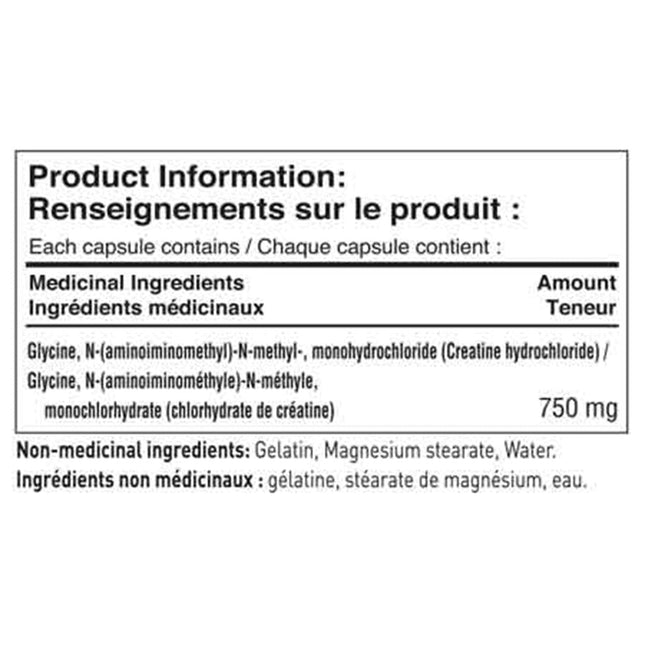Tested Nutrition CREATINE HCL, 120 Caps