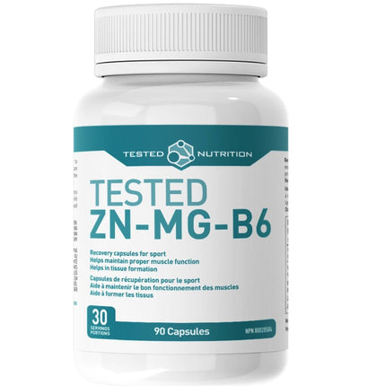 Tested Nutrition ZN-MG-B6 (Zinc-Magnesium-B6), 90 Caps