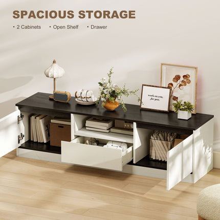 Palmer TV Stand for 55-65 Inch TVs-White